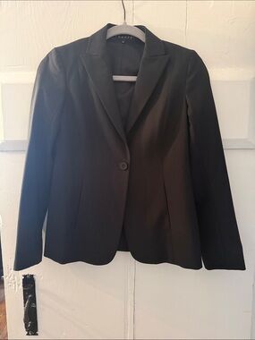 Theory Women's Black Single-Button Tailored Blazer
